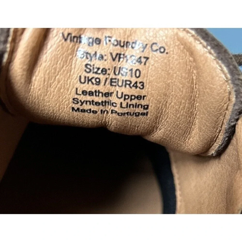 Vintage Foundry‎ Men's Lester Oxfords Shoe Brown Size 10
